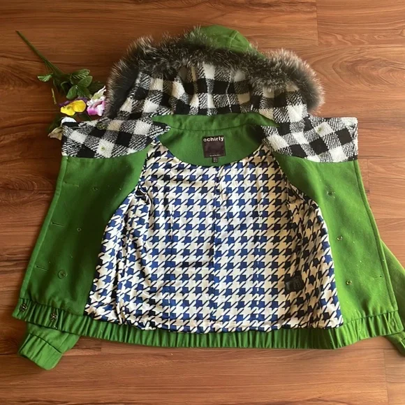 Ochirly Green Jacket Size S – Stylish Lightweight Women’s Jacket EUC - Picture 8 of 16